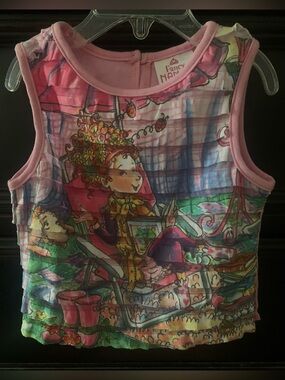 Girls' Pink Illustrated Tank Top by Fancy Nancy